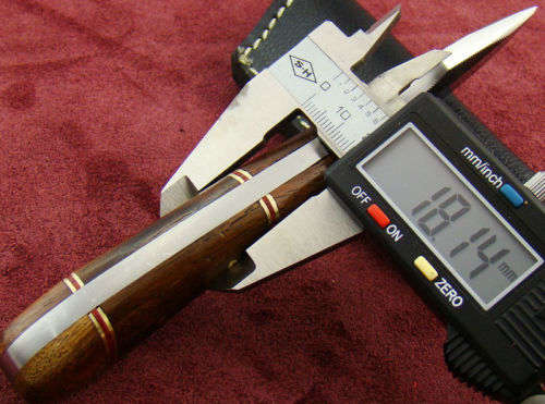 Small Hand Made File Steel Skinning Knife-please read size description