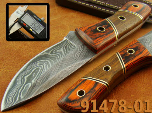 Hand Made Damascus Steel Skinning Knife