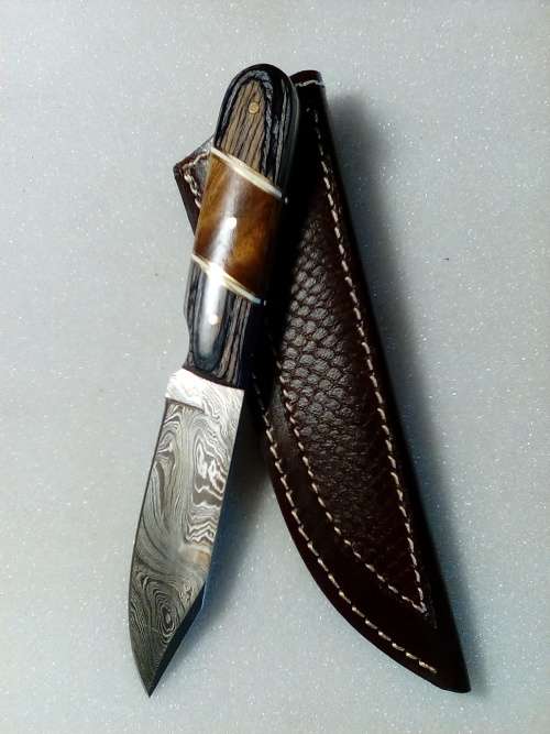 Small Hand Made Damascus Steel Knife