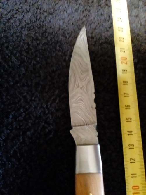 Hand Made Damascus Steel Folding Knife-Two Available