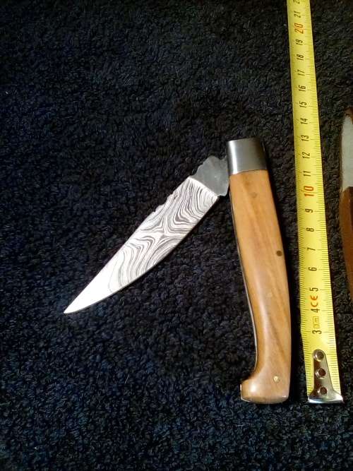 Hand Made Damascus Steel Folding Knife-Two Available