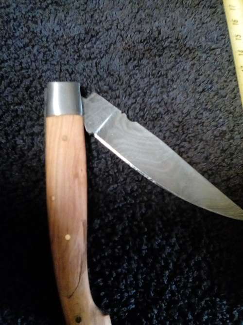 Hand Made Damascus Steel Folding Knife-Two Available