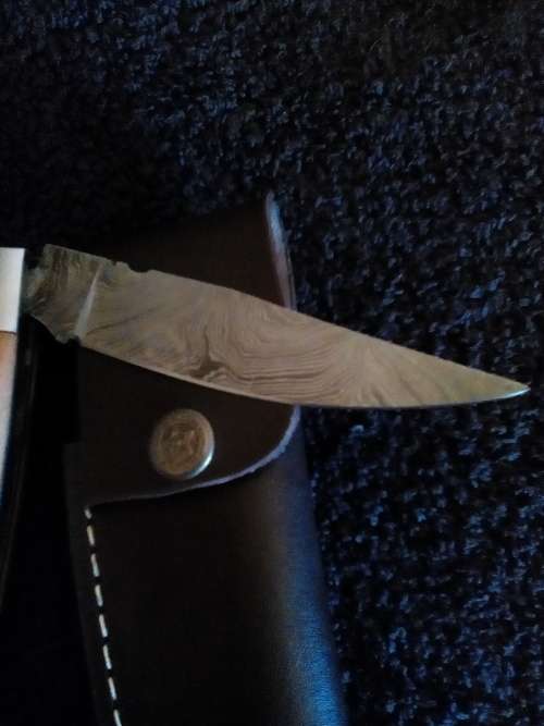 Hand Made Damascus Steel Folding Knife-Two Available