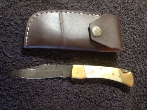 Damascus Steel Folding Knife