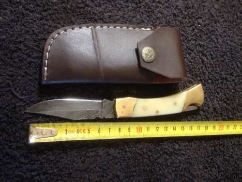 Damascus Steel Folding Knife