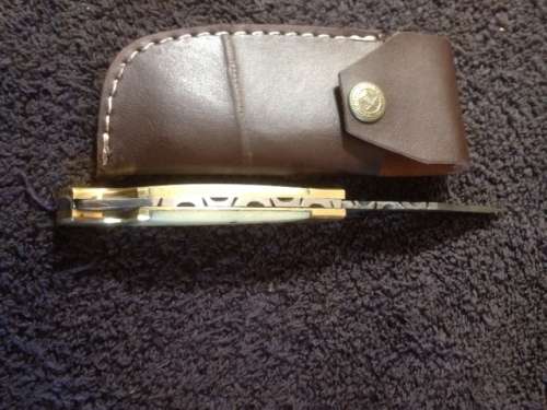 Damascus Steel Folding Knife