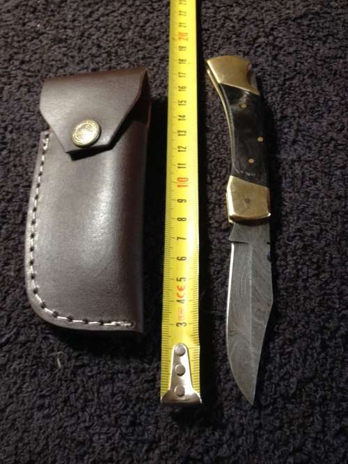 Hand Made Damascus Steel Folding Knife