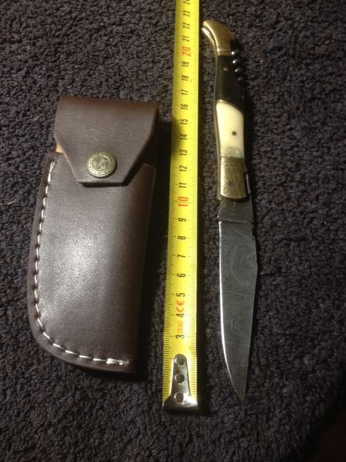 Hand Made Damascus Steel Folding Knife