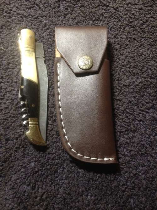 Hand Made Damascus Steel Folding Knife
