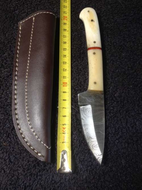 Hand Made Damascus Steel Skinning Knife