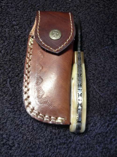 Hand Made Damascus Steel Folding Knife