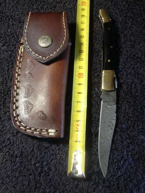 Hand Made Damascus Steel Folding Knife