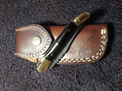 Hand Made Damascus Steel Folding Knife