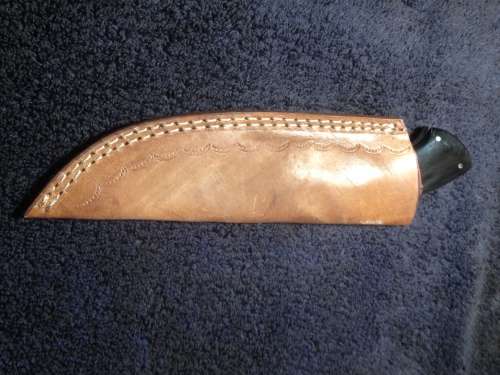 Hand Made Damascus Steel Hunting Knife-NO RESERVE AUCTION !!!