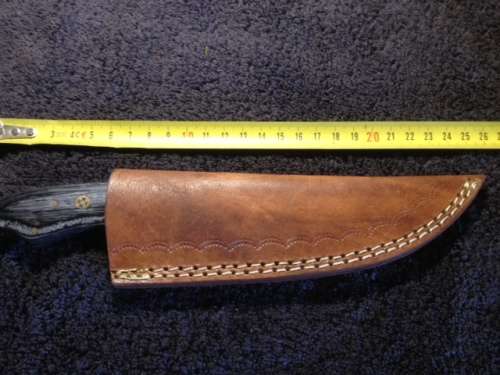 Hand Made Damascus Steel Hunting Knife-NO RESERVE AUCTION !!!