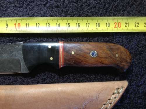 Hand Made Damascus Steel Hunting Knife-NO RESERVE AUCTION !!!
