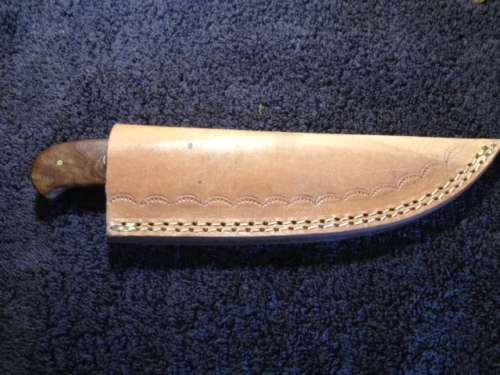 Hand Made Damascus Steel Hunting Knife-NO RESERVE AUCTION !!!