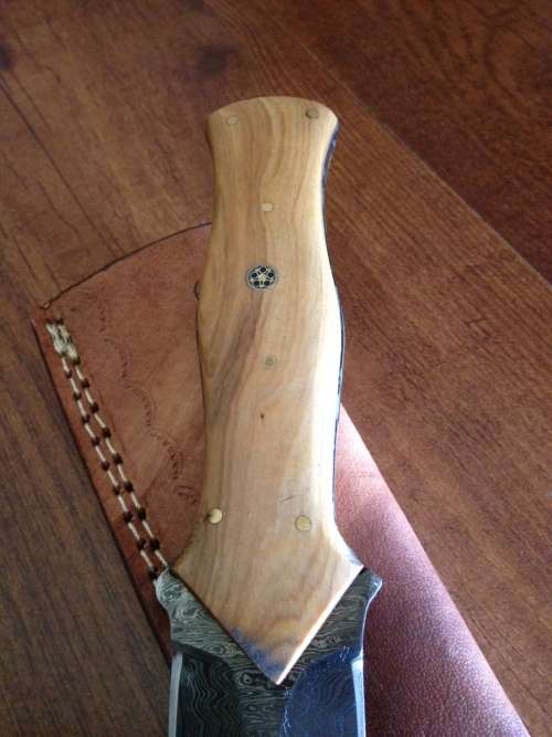 Hand Made Damascus Steel Dagger-NO RESERVE AUCTION