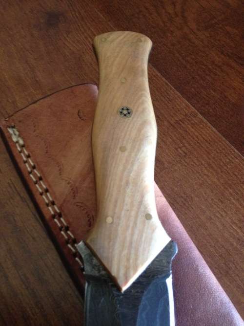 Hand Made Damascus Steel Dagger-NO RESERVE AUCTION