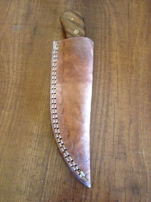 Hand Made Damascus Steel Hunting Knife-NO RESERVE AUCTION !!!