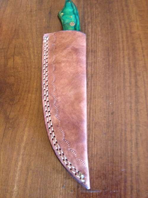 Hand Made Damascus Steel Hunting Knife-NO RESERVE AUCTION !!!