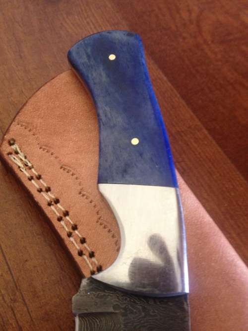 Handmade Damascus Steel Hunting Knife