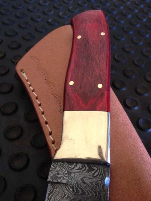 Handmade Damascus Steel Hunting Knife