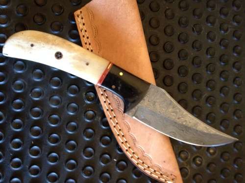 Handmade Damascus Steel Hunting Knife !!!