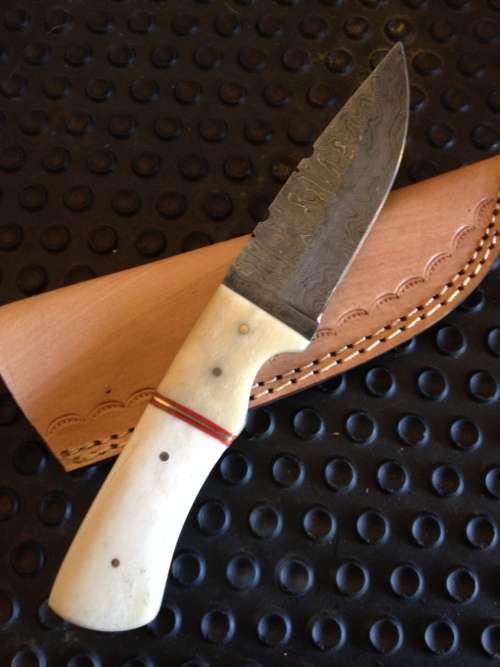 Handmade Damascus Steel Hunting Knife !!!