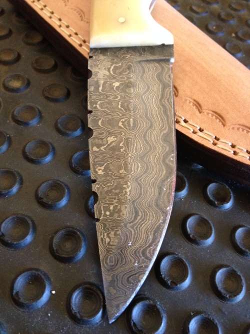 Handmade Damascus Steel Hunting Knife !!!