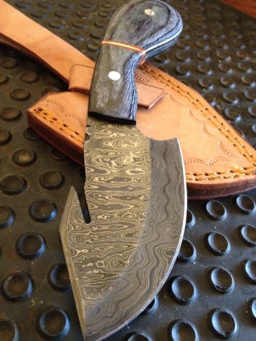 Handmade Damascus Steel Hunting Knife !!!