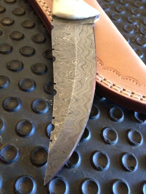 Handmade Damascus Steel Hunting Knife !!!