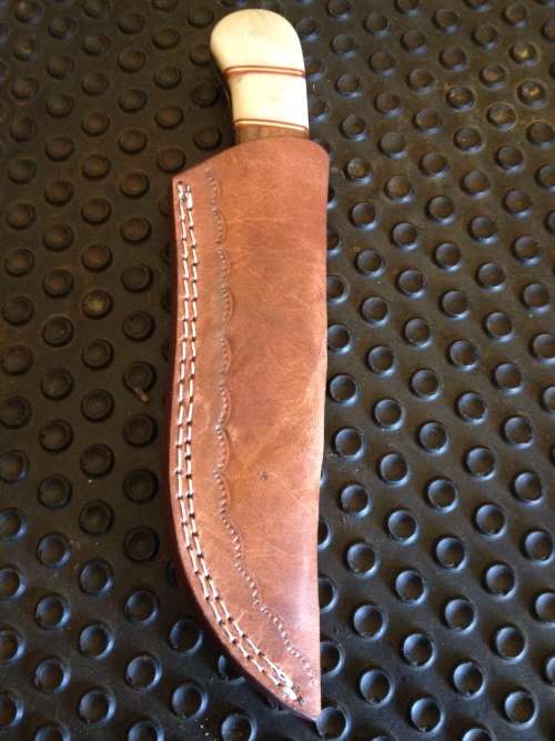 Handmade Damascus Steel Hunting Knife !!