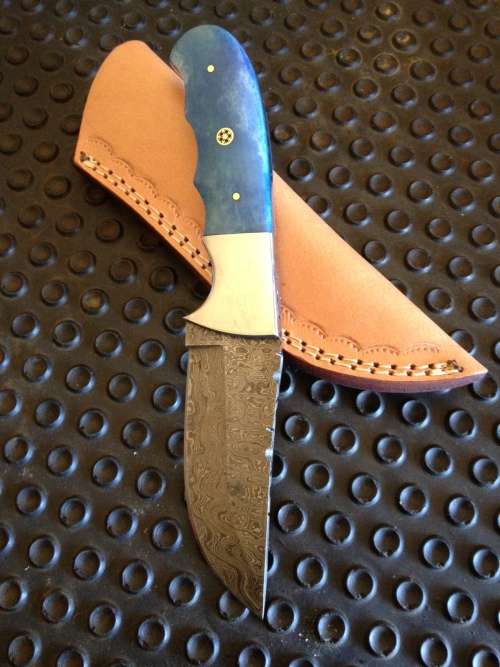 Handmade Damascus Steel Hunting Knife !!!