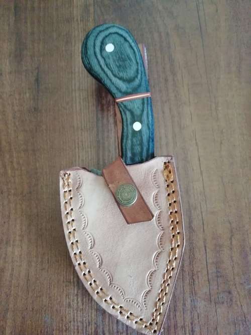 HANDMADE DAMASCUS STEEL SKINNING KNIFE !!!