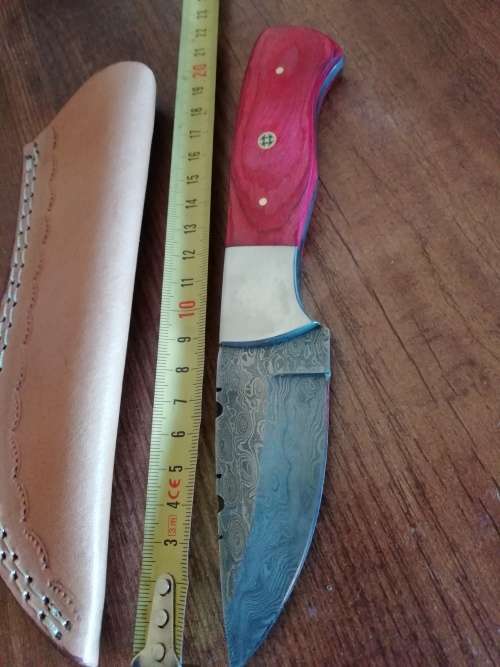 HANDMADE DAMASCUS STEEL HUNTING KNIFE !!!