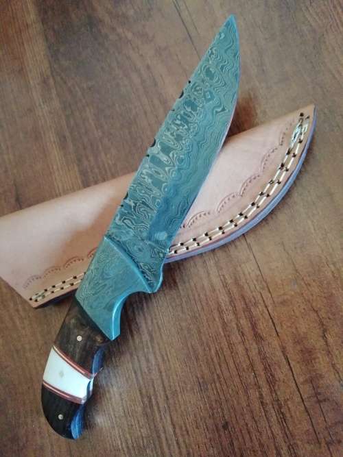 Handmade Damascus Steel Hunting Knife !!!