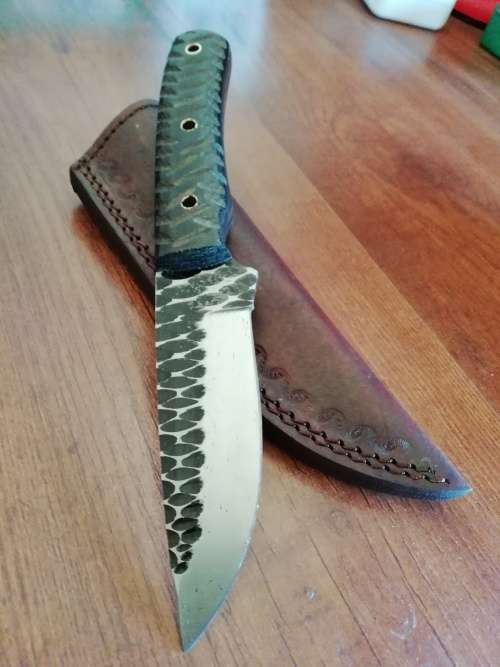 Hand Forged D2 toolsteel hunting knife !!!