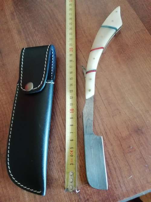 HANDMADE DAMASCUS STEEL CUT THROAT RAZOR !!!