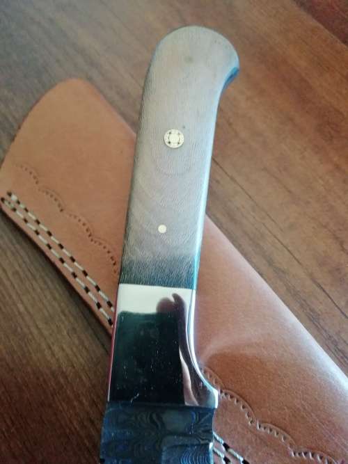 HANDMADE DAMASCUS STEEL HUNTING KNIFE !!!