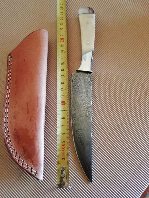 HANDMADE DAMASCUS STEEL BIRD AND TROUT KNIFE !!!