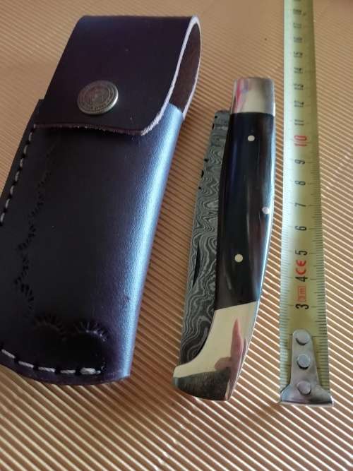 HANDMADE DAMASCUS STEEL FOLDING KNIFE !!!