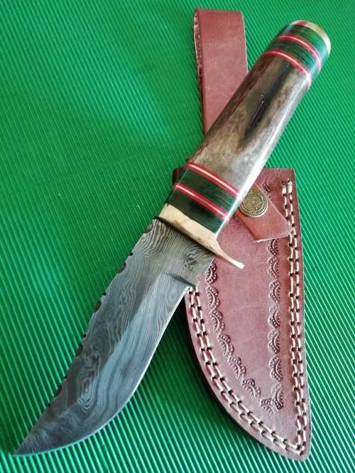 Handmade Damascus Steel Hunting Knife !!!