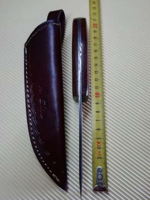 HANDMADE DAMASCUS STEEL HUNTING KNIFE !!!