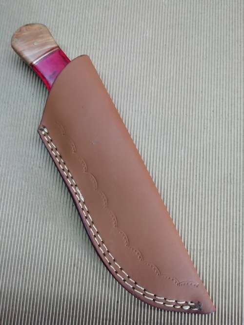 HANDMADE DAMASCUS STEEL HUNTING KNIFE !!!