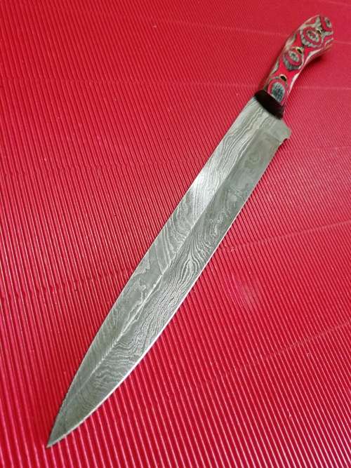 HANDMADE DAMASCUS STEEL CHEF'S KNIFE !!!
