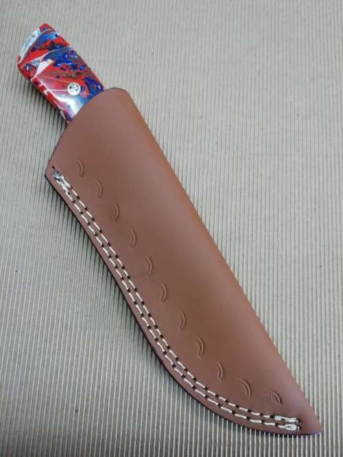 HANDMADE DAMASCUS STEEL HUNTING KNIFE !!!