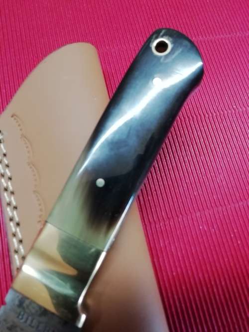 HANDMADE DAMASCUS STEEL HUNTING KNIFE !!!