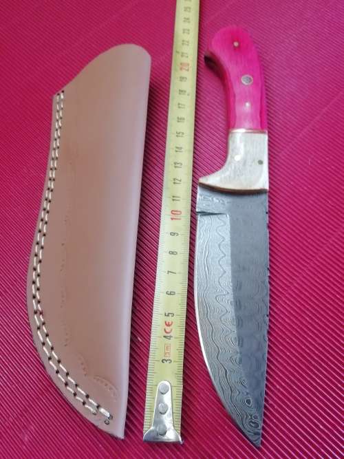 HANDMADE DAMASCUS STEEL HUNTING KNIFE !!!