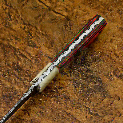 HANDMADE DAMASCUS STEEL HUNTING KNIFE !!!